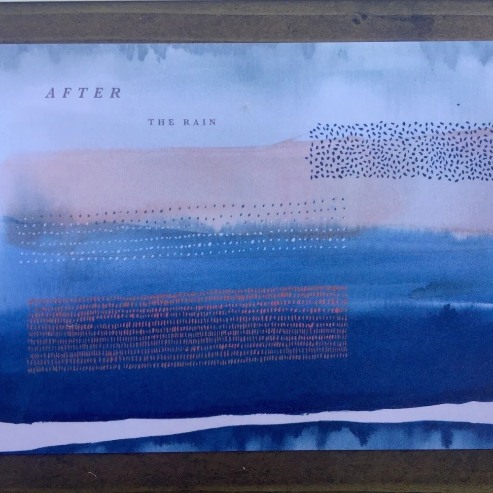 Anthropologie Mini Art Prints Original Abstract Artwork Postcards , SET OF 3